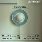 lampes murales modernes artistiques couleur bleue rose motifs ours nuages chambre enfants