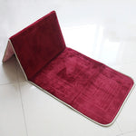tapis prière musulman pliable velours antidérapant gris blanc moderne voyage usage intérieur extérieur İslam