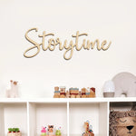 lettres suspendues bois naturel écriture cursive chambre enfant deco mur moderne