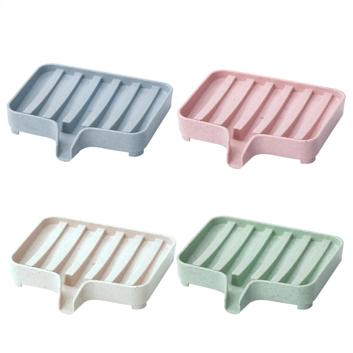 support savon moderne rose vert bleu blanc texture granulée salle bain durable étanche multifonctionnel