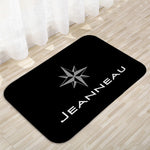 tapis antidérapant moderne étoile jeanreau noir blanc gris rouge bleu violet graphique