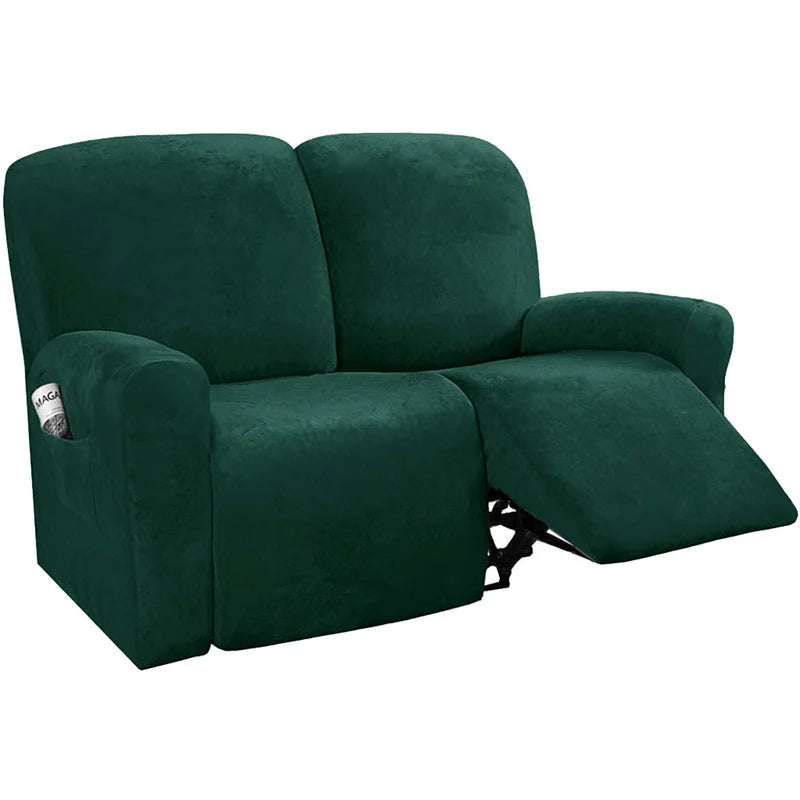 housses canapé relax velours machine lavable moderne rose clair gris bleu marron vert foncé
