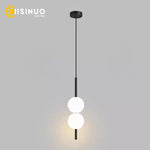 suspension lumineuse moderne or noir sphères blanches câble ajustable mural éclairage intérieur chambre salon