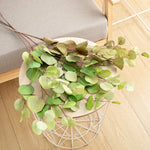 décoration intérieure branche artificielle feuilles rondes couleur automne naturelle minimaliste 87cm