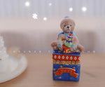 boîte bijoux céramique vintage carrousel chat violon théière maison noël