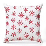 coussins décoratifs noël motifs sapins rennes flocons peluche rouge blanc vert traditionnels