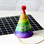 chapeaux fête anniversaire enfant garçon fille imprimé happy birthday motifs floraux dorés multicolores classiques