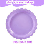 vaisselle jetable violet pastel assiettes gobelets serviettes nappe festive anniversaire mariage baptême