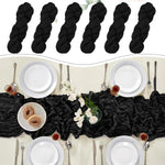 ruban table plissé noir classique décoration maison événements anniversaire mariage