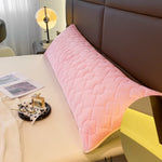 taies d'oreiller polyester modernes solides gris rose bleu blanc violet vert lit