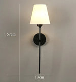 appliques murales modernes abat jour tissu led or blanc gris bleu jaune minimaliste fixées