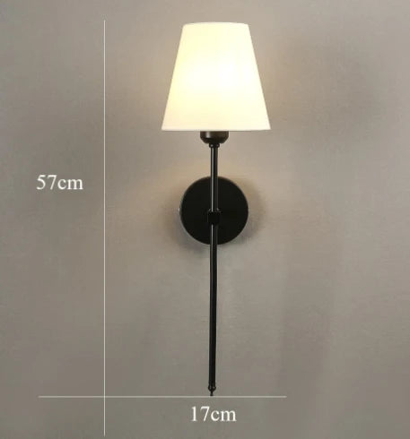 appliques murales modernes abat jour tissu led or blanc gris bleu jaune minimaliste fixées