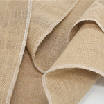 table fête tissu polyester rustique motif solide couleur beige marron noël saint valentin nouvel