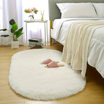 tapis gris blanc rose bleu moderne doux fourré chambre salon oval 100 polyester