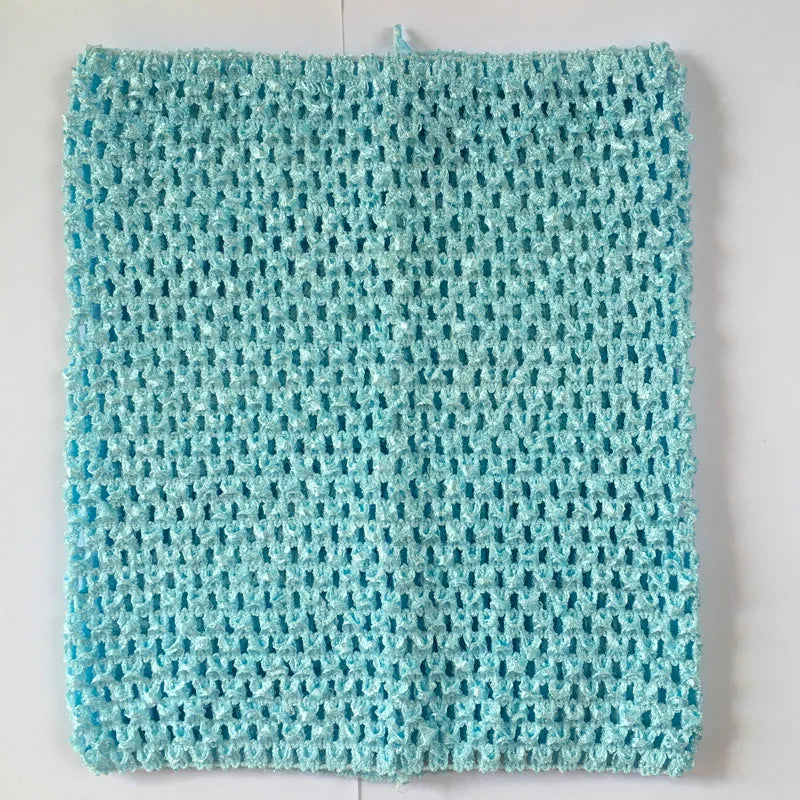 serviette crochet fait main motif rayures horizontales artisanale décoration maison enfant