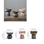 bol céramique moderne marbré couleur marron beige gris artisanal table thé decoration