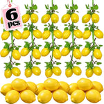 décoration intérieure guirlande citron feuille verte panier bol serviette tournesol farmhouse rustic