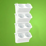 pots plantes suspendus mural blanc vert moderne plastique ø24cm 57cm