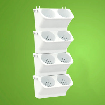 pots plantes suspendus mural blanc vert moderne plastique ø24cm 57cm