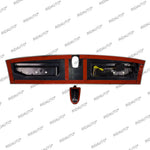 barre led blanche fixée moderne câbles interrupteur voiture sans fin dauphin