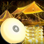 guirlande lumineuse camping led rechargeable modes multicolore extérieur jardin festive
