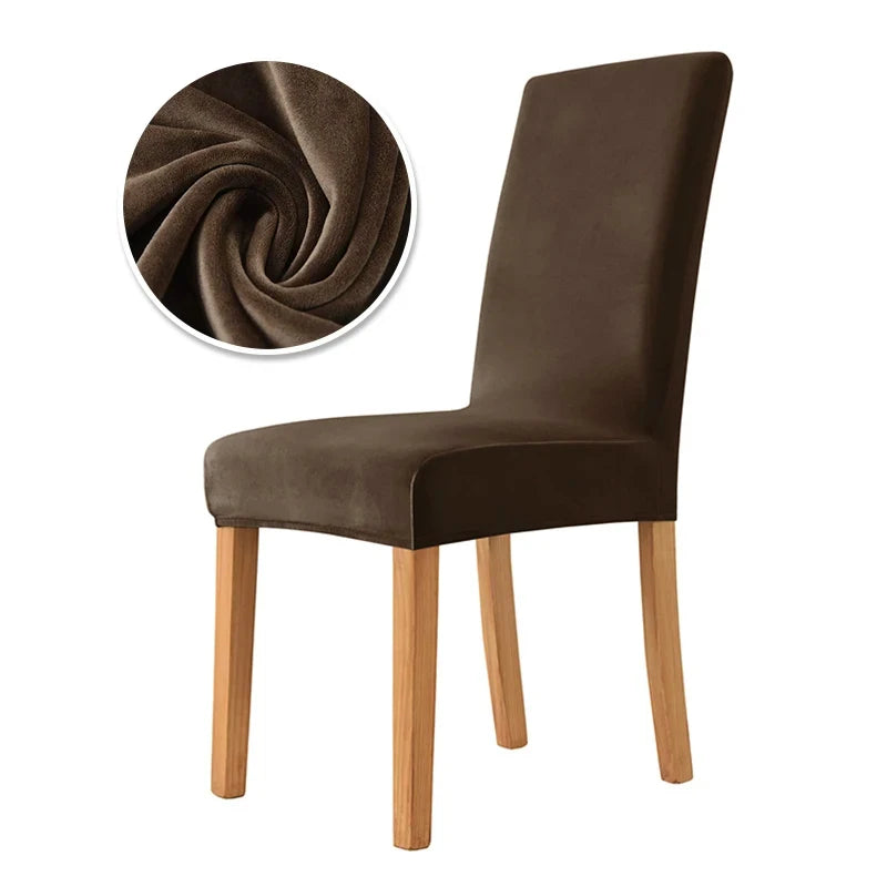 housse chaise velours moderne vert foncé gris clair adhésif élasthanne polyester