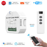 module rideau motorisé intelligent télécommande rf433 application smartphone contrôle vocal programmation
