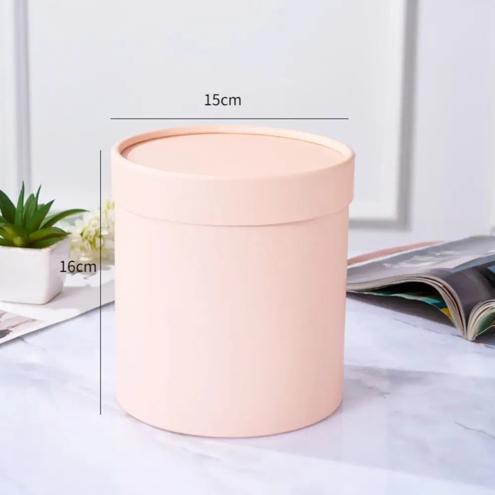 boîtes rondes unies moderne opaques rose clair noir argenté rose pâle vert clair beige