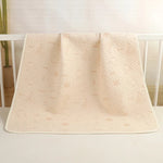 tapis bébé rose bleu zigzag blanc anti urine réutilisable coton moderne doux chambre bébé