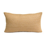 housse coussin tissée jute motif quadrillé vert rustique décor feuilles