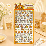 stickers 3d kawaii rilakkuma fruits gâteaux scrapbooking bricolage jouets orange blanc marron clair