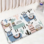 tapis toilette multicolore motifs animaux modernes adhésifs salle bain couvre siège deux sols