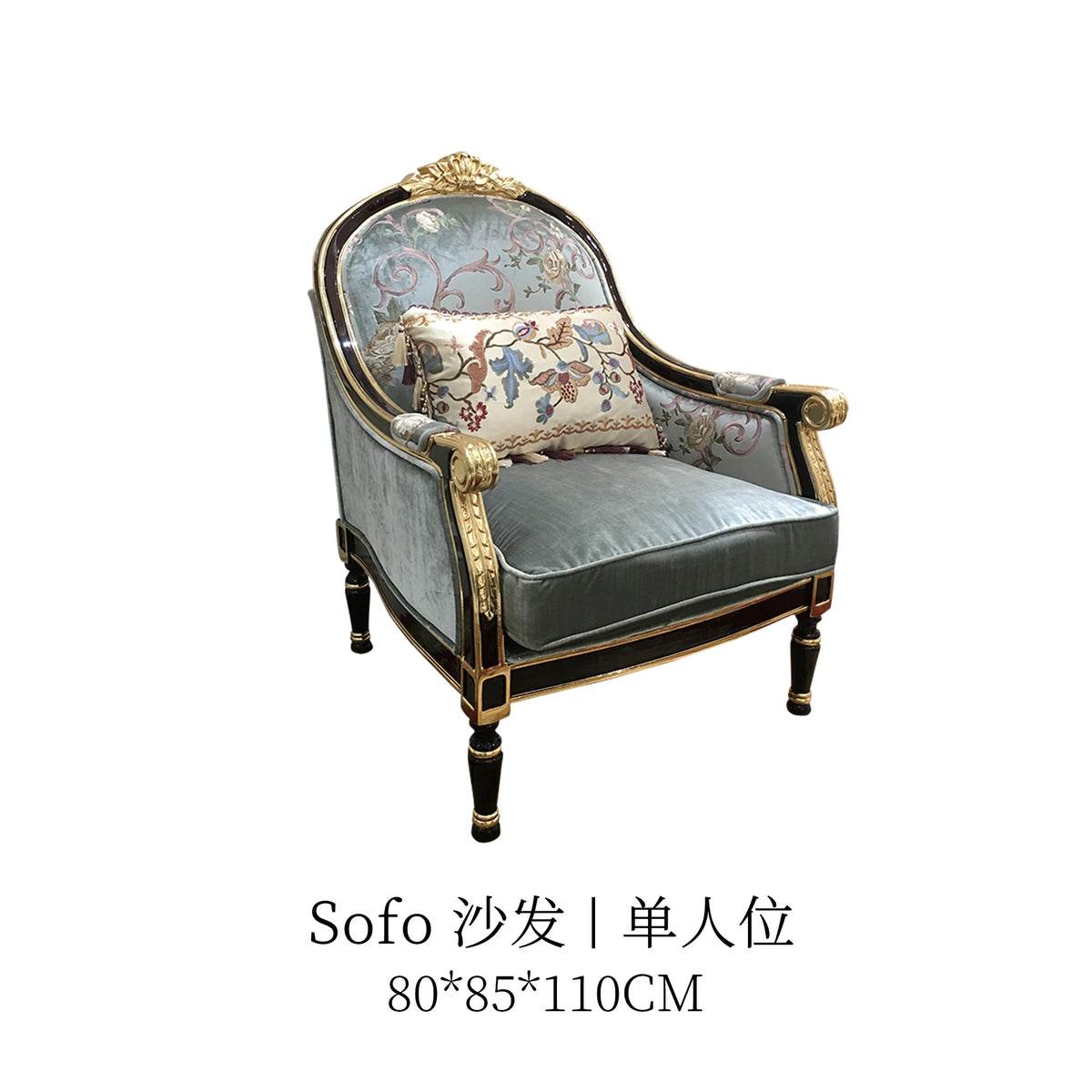 canapé d'angle gris clair velours ornements classique coussins deco moderne salon famille