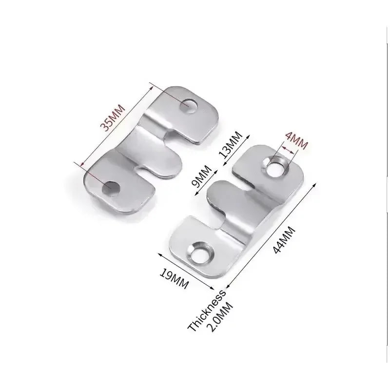 supports muraux argentés modernes tableaux miroirs acier inoxydable utilisation multiple 35mm 19mm