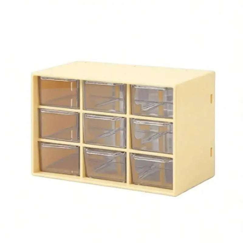 boîte rangement compartiments transparentes moderne blanc rose violet orange