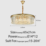 suspension lumineuse moderne cristaux noir doré led élégante tringle chambre salon