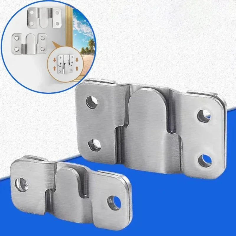 vis fixations porte argentées modernes travaux bois équerres angle 20 pièces