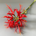 fleurs artificielles jaune rouge blanche modernes décoration intérieure minimaliste maison festive