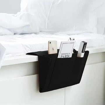 Sac rangement mural gris beige tissu épais poches rangement moderne pratique