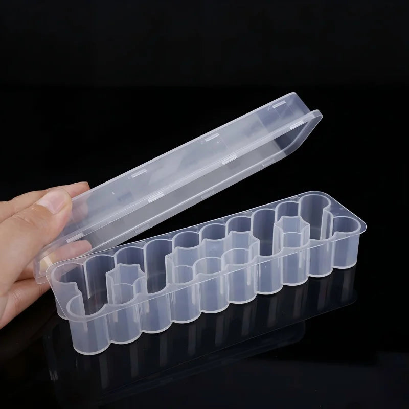 boîte rangement transparente réutilisable tubes tests 3ml pratique modernescrição