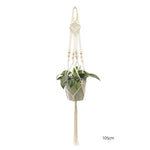support plante suspendue macramé blanc cassé boho pot fleurs décoration balcon intérieur jardin