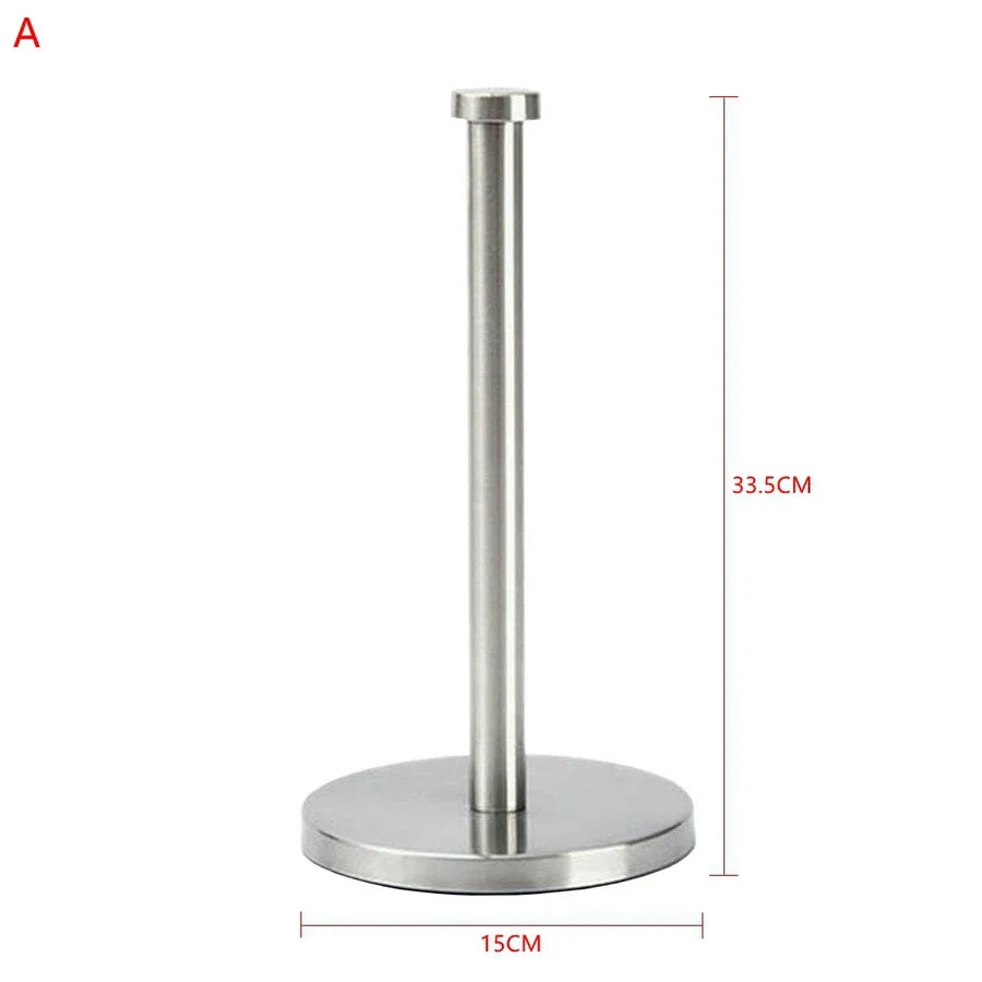 support papier toilette argenté moderne adhésif salle bain cuisine diamètre 15cm hauteur 33.5cm