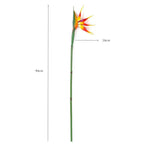 plantes artificielles oiseau paradis bouquet fleurs vert jaune orange rouge moderne décoration intérieur maison