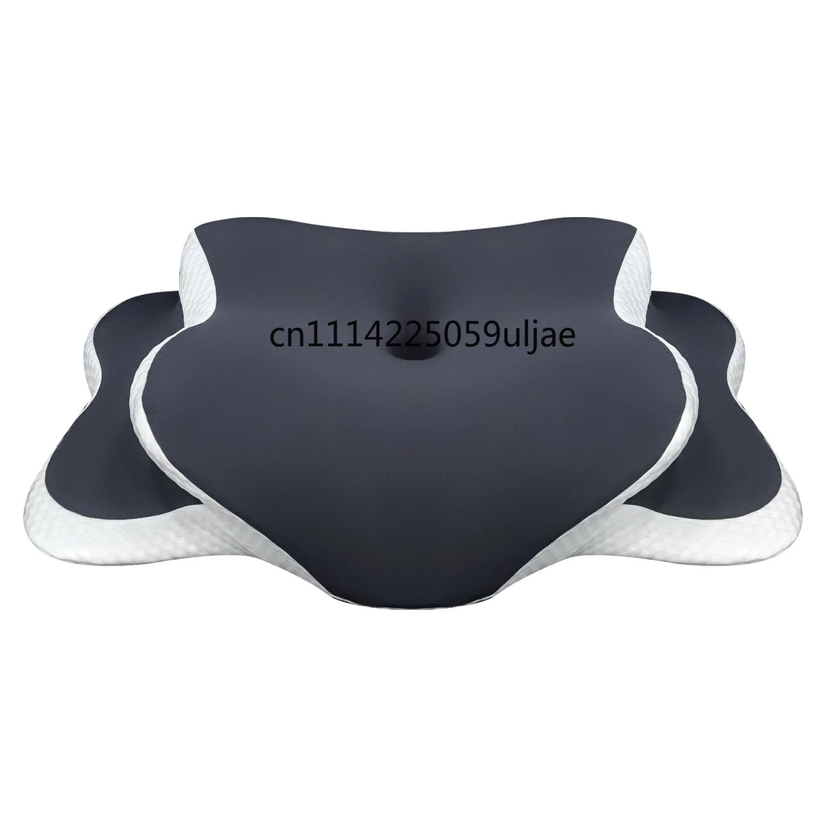 oreiller cervical ergonomique mousse mémoire forme soutien cou sommeil dos côté gris blanc