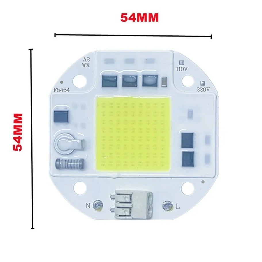 chip led cob 20w 30w 50w blanc blanc chaud connecteurs électriques circuits imprimés modernes