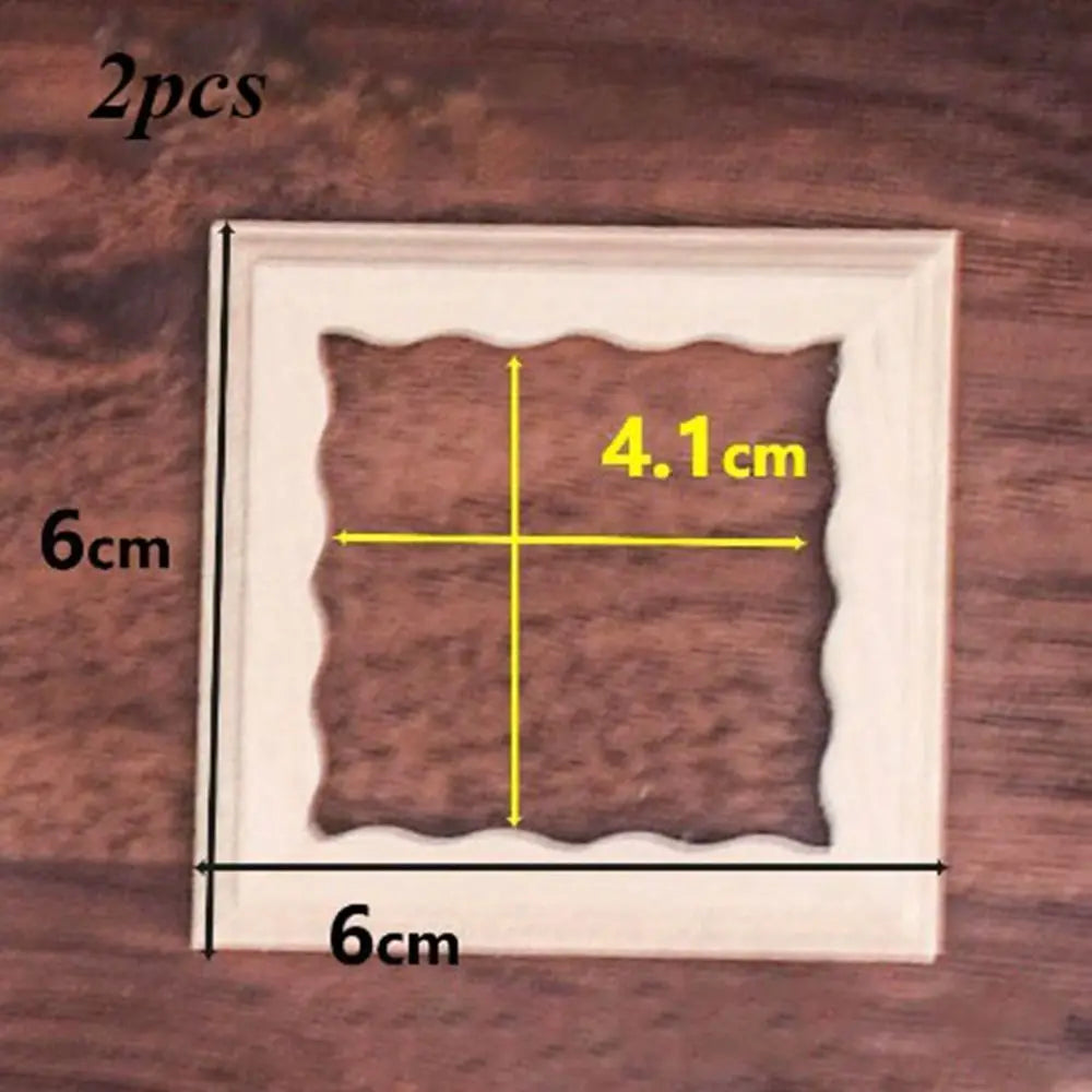 cadres photo minuscules bois naturel classiques adhésifs decoration maison miniature artisanal bricolage