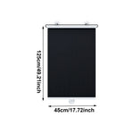 rideau fenêtre noir vertical moderne stores enrouleurs sans perçage clips magnétiques opaques 60x40cm