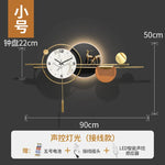 horloge murale moderne marbrée blanc or noir contemporaine fixée 50x90cm 55x110cm 66x150cm