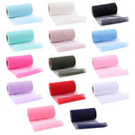 rubans tulle opaques couleur rouge rose blanc bleu noir vert décoratifs largeur 15cm