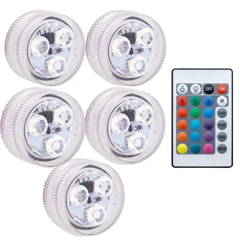 ampoules led sous marines 16 couleurs transparentes opalescentes piscine télécommande moderne
